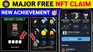 Major achievement secret code | Major new achievement today | major new update today