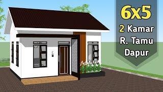 Kecil sih tapi Muat 2 Kamar tidur !! - SMALL HOUSE DESIGN 6x5 METERS (30sqm)