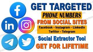 Best Social Media Numbers Scraper Tool | Download For Lifetime | How To Use Vital Phone Extractor