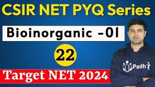 Bioinorganic Chemistry-01 PYQ OF CSIR NET Chemistry Previous Year Paper CSIR NET Chemical science