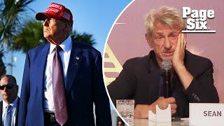 Sean Penn goes on anti-Oscars rant, praises Trump biopic while chain-smoking at press conference