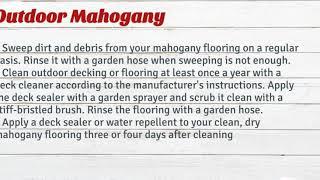 How to Care for Mahogany Flooring - Floorsave