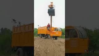 like with the car to dig#Tipping bucket dump truck#The driver of the world excavator is king P-5459