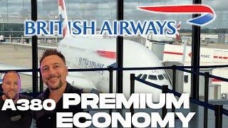 BA A380 World Traveller Plus London to Miami | Tim and Matt Travel