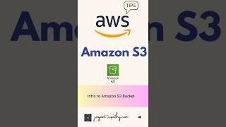 Intro to Amazon S3 Bucket | AWS | Jayant Tripathy  #aws #s3 #s3bucket #shorts #jayant