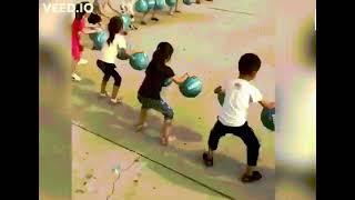 Double Dribble GIF Chinese Kids