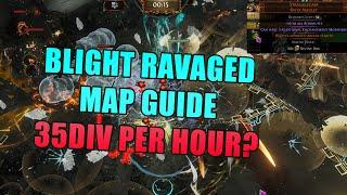 Blight Ravaged Map Farming Guide - Settlers of Kalguur - Up To 35Div Per Hr - PoE 3.25