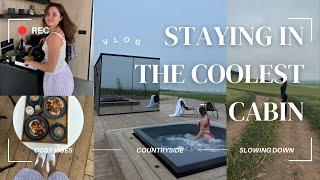 we stayed at the COOLEST CABIN in Scotland VLOG