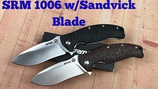 Sanrenmu SRM 1006 linerlock knife   Upgraded Blade Steel and impressive design !