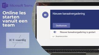 Teams - Online les starten vanuit een team