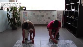 How To Apply Floor Tile Stickers