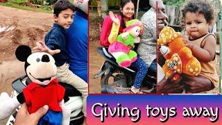 Giving Toys Away | Helping Poor People | Poor People Help Video | Food Donation | Help Poor People