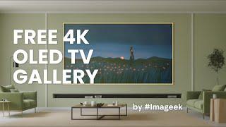 "Moon landscape" impressionism paintings - Free 4K OLED TV Frame ART Gallery Screensaver  16:9