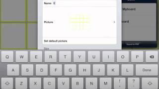 Editing board details on PicBoard/TalkBoard on an iPad