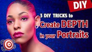 3 DIY PHOTOGRAPHY TIPS to Create Depth in Studio Portrait Photography