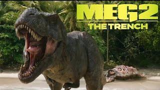 MEG EATS T-REX | OPENING SCENE - Meg 2: The Trench (2023)