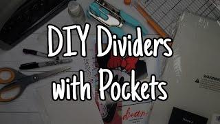 Making DIY Top Tab Dividers with Pockets for CHEAP | Happy Planner Hack