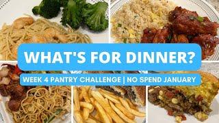 Week 4 Pantry Challenge Meals | Shopping My Freezer & Pantry