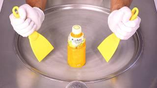 ASMR | How to Make Mogu Mogu Pineapple Drink - Ice Cream Rolls | Satisfying & Delicious (no talking)