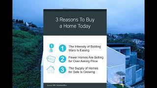 Three Reasons to Buy a Home Today