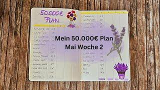 Sparchallenges für meinen 50.000€ Plan Mai Woche 2  | Umschlagmethode