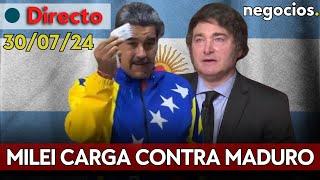 DIRECTO I Milei carga contra Maduro, acusaciones de fraude, protestas en Venezuela y reunión OEA