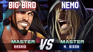 SF6 ▰ BIG BIRD (Rashid) vs NEMO (M.Bison) ▰ High Level Gameplay