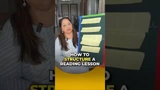 How to structure a reading lesson.