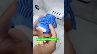 Body Scrub sponge Silicone rubbing foam inside shower bubble bath brush hair comfortable massager