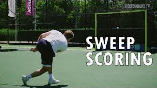 Scoring technique The Sweep | HertzbergerTV | Field Hockey tutorial