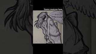 Flightless bird//I tried my best#trending#viral#fyp#art#artwork#drawing#traditionalart#papercraft#oc