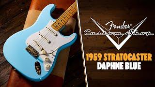 Fender Custom Shop Limited 59 Gold Hardware Strat | NOS Daphne Blue