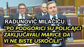 Radunović Marku Milačiću: Policajci su ZAKLJUČAVALI MARICE kad vi prolazite, da ne biste USKOČILI