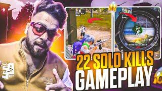 22 KILLS SOLO VS SQUAD | BGMI ORIGINAL GAMEPLAY BY CHETAN THE TIGER |