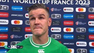 An emotional Johnny Sexton after his rugby career ends in heartbreak