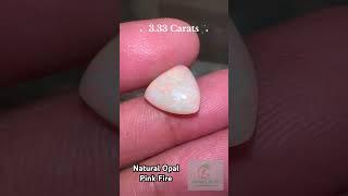 Radiant 3.33 Ct Natural Pink Fire Opal Trillion Cut #opal #gemstone #jewellery #ring #jewelry