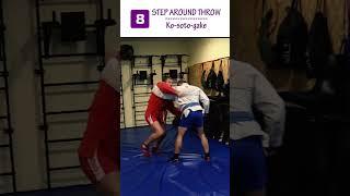 STEP AROUND THROW. Ko-soto-gake. Top 30 Sambo Takedowns. Sambo academy #Shorts #sambo #judo #bjj