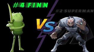 #4 Finn/supersmashsw vs #2 Superman/Dakuukage (INSANE FIGHT)