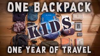 How to pack carry-on only for kids! | One year of travel |