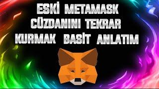 Metamask Cüzdanını farklı pc ye kurma