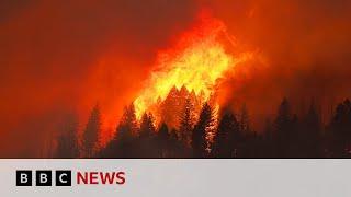 Man in court accused of starting historic California wildfire | BBC News