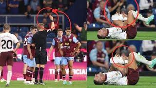 #VAR: Burnley Star Anass Zaroury Given RED CARD For HORROR Tackle As Kyle Walker Forced Off Injured