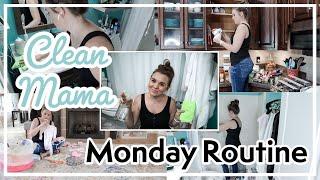 Keeping Up With CLEAN MAMA | Monday Routine Clean Mama Cleaning Schedule