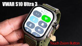 VWAR S10 Ultra 3 Smart Watch 4G Network Android System-Touch Zoom Button| Camera 1350mAh Battery