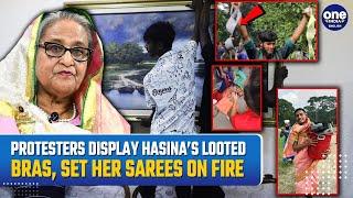 Bangladesh Turmoil: Protesters' Bizarre Looting of Sheikh Hasina’s Bras and Sarees Goes Viral