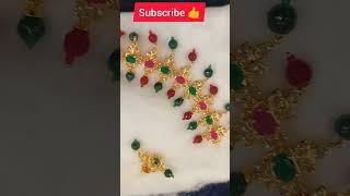 Ruby Onyx necklace #rubynecklace #shorts #youtube7⭐beauti jewellery