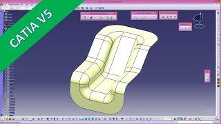 Trennwand - Catia v5 GSD Training - Extrude - Trim - Join - Geometrical sets