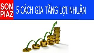 5 PHƯƠNG PHÁP GIA TĂNG LỢI NHUẬN DÀNH CHO NGƯỜI LÀM CHỦ KINH DOANH: