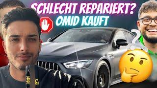 UNFALLAUTO ? RAUCHERAUTO ? SEHR FRAGWÜRDIGES AUTO |  Marvin reagiert auf Omid kauft GT 63s?!