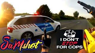 I DON'T STOP FOR COPS! SUPERMOTO POLICE CHASE!